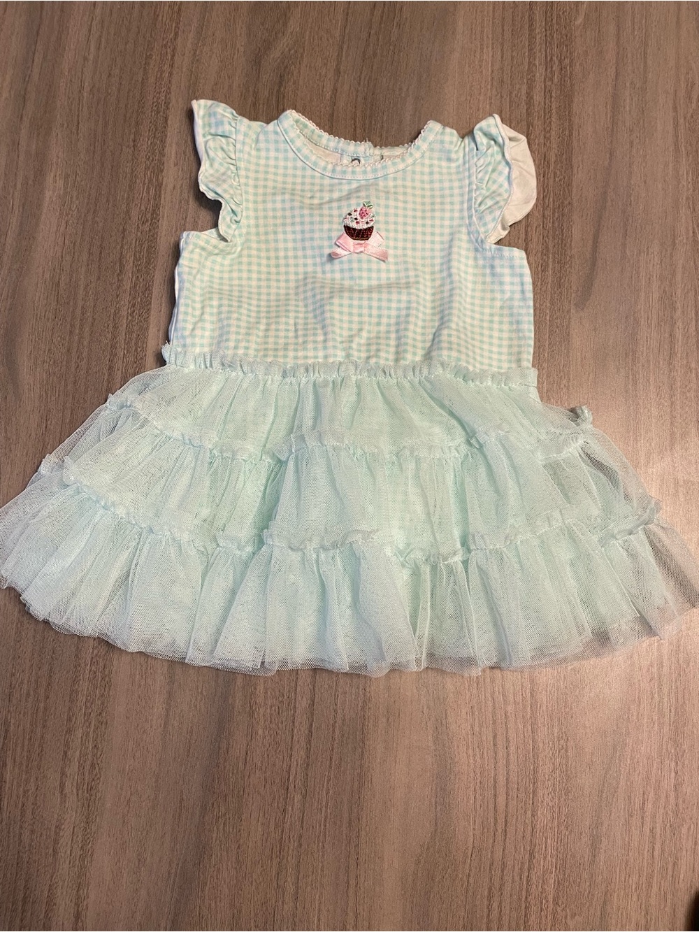 Little Me Mint Cupcake Tutu Popover Dress Set – 9M